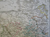 Kingdom of Prussia Germany Poland Silesia Berlin 1834 Streit two sheet map