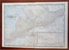 Ontario Canada Great Lakes Toronto Ottawa 1887-90 Cram scarce large map