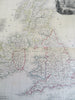 British Isles England Scotland Wales Ireland Shetlands c. 1840-45 decorative map