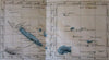 Oceania Australia New Zealand c.1860 large Dufour antique engraved color map