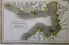 Martinique Dominica islands Cul de Sac Royal c.1815 large Caribbean Thomson map