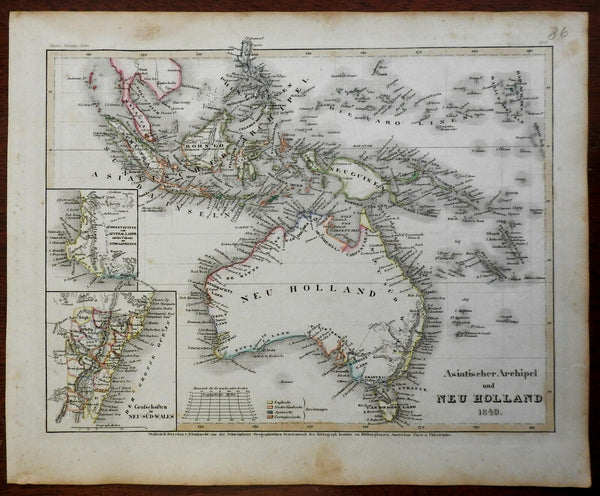 Australia Southeast Asia Indonesia Malaysia Papua New Guinea 1849 Meyer map