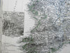 Island of Ireland Dublin Lakes of Kilarney 1874 Petermann detailed map