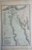 Ancient Egypt Nile River Alexandria Red Sea 1855 Philip Historical map