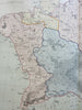 Ancient World Germany Saxons Vandals Tribal Divisions 1855 Philip Historical map