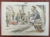 Zimmerman American Politics 1880's Puck Judge Political Cartoons Lot x 9 prints