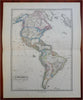 North & South America Caribbean territorial United States 1880 Stulpnagel map