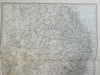 Southeastern Australia New South Wales Tasmania 1890 Petermann detailed map