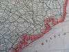 Texas 1884 George Cram large detailed state map