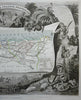 Algeria North Africa French Colony Oran Alger 1855 Lemercier decorative map