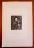 William Hogarth English Artist c. 1850's fine India Proof engraved portrait
