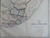 South Africa Cape Colony Natal Boer Republics c. 1856-72 Weller 2 sheet map