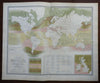Distribution of Marine Life Fish Mollusks Zoology 1856 Blackwood folio map