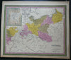 Kingdom of Prussia Brandenburg Westphalia Saxony Silesia 1846 Cowperthwait map