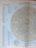 Lunar Surface Light Side of the Moon Sea of Tranquility 1880 Stieler map