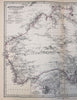 Australia Queensland New South Wales Port Jackson Sydney 1880 Petermann map