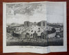 Foundling Hospital London England Carriages c. 1750 engraved architectural view