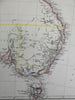 Australia continent 1857 Weller Weekly Dispatch large map Tooley Mapping #1316