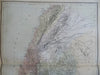 Holy Land Israel Palestine Jerusalem 1889-93 Bradley folio hand color detail map