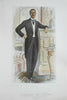 Male Fashion huge prints 1915 lot x 5 stylish suits Horse Racing Overcoats