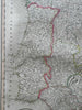 Iberia Spain Portugal Castille Leon Galicia Andalusia 1801 Cary folio map