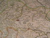 Central Germany Mansfeld Anhalt 1644 Hondius Jansson fine antique old color map