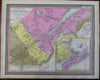 Quebec Three Rivers New Brunswick Nova Scotia 1848 Cowperthwaite Mitchell map