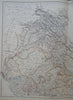 India British Raj Calcutta Delhi Agra 1890 scarce Scribner-Black 2 sheet map