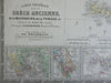 Ancient Greece Greek City States Macedonia Thrace Epirus 1875 Brue map