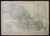 Parana Brazil Tibagy Ivahy Valleys Curitiba So America 1860's Murray/Weller map