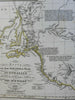 Australia New South Wales Kangaroo Island Brisbane 1832-47 Stieler detailed map
