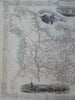 Canada Polar Bear Seal Whaling Montreal 1851 Tallis decorative vignette map