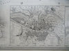 South of France Mediterranean Coast Lyon Marseilles Nice 1860's huge scarce map