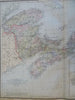 Canadian Maritimes New Brunswick Newfoundland 1889-93 Bradley folio map