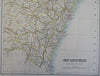New South Wales Australia Sydney Red River 1890 scarce folio Scribner-Black map