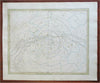 Southern Night Sky Constellations Zodiac Milky Way 1855 Bar star chart map