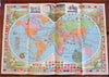 Cartoon pictorial World Map 1964 McCormick Spices promotional ornate great map