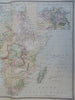 Africa Egypt St. Helena Cape Colony Abyssinia Congo 1889-93 Bradley folio map