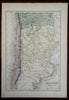 Chile Argentina Bolivia La Plata 1856 A. & C. Black engraved map