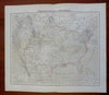 United States Texas Florida California New York 1885 Flemming detailed map