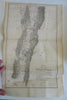 Republic of Chile Southern Portion Gold Mines Railroads 1855 engraved map