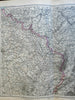 France 4 sheet map 1891 Stieler detailed map wall size amazing detail