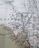 Australia early exploration routes 1875 Flemming scarce folio antique German map