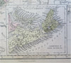 Canada Great Lakes Nova Scotia inset New Brunswick 1853 Hall engraved color map
