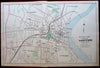 Hartford downtown center city plan 1893 Connecticut Hurd map