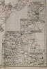 New Zealand by itself w/ insets 1878 Petermann's large scarce map hand color