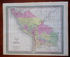 South America Lot x 5 large nice Maps 1850 Cowperthwait Brazil Venezuela Peru