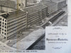 Spencer Mass Isaac Prouty's Boot shoe Factory of Future 1886 lithographed print