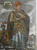 Feodor III Russian Czar Portrait Noble Fashion Scepter 1719 Mallet print