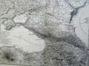 Eastern Europe Russia Scandinavia Ottoman Empire 1875 Stieler 6 sheet wall map